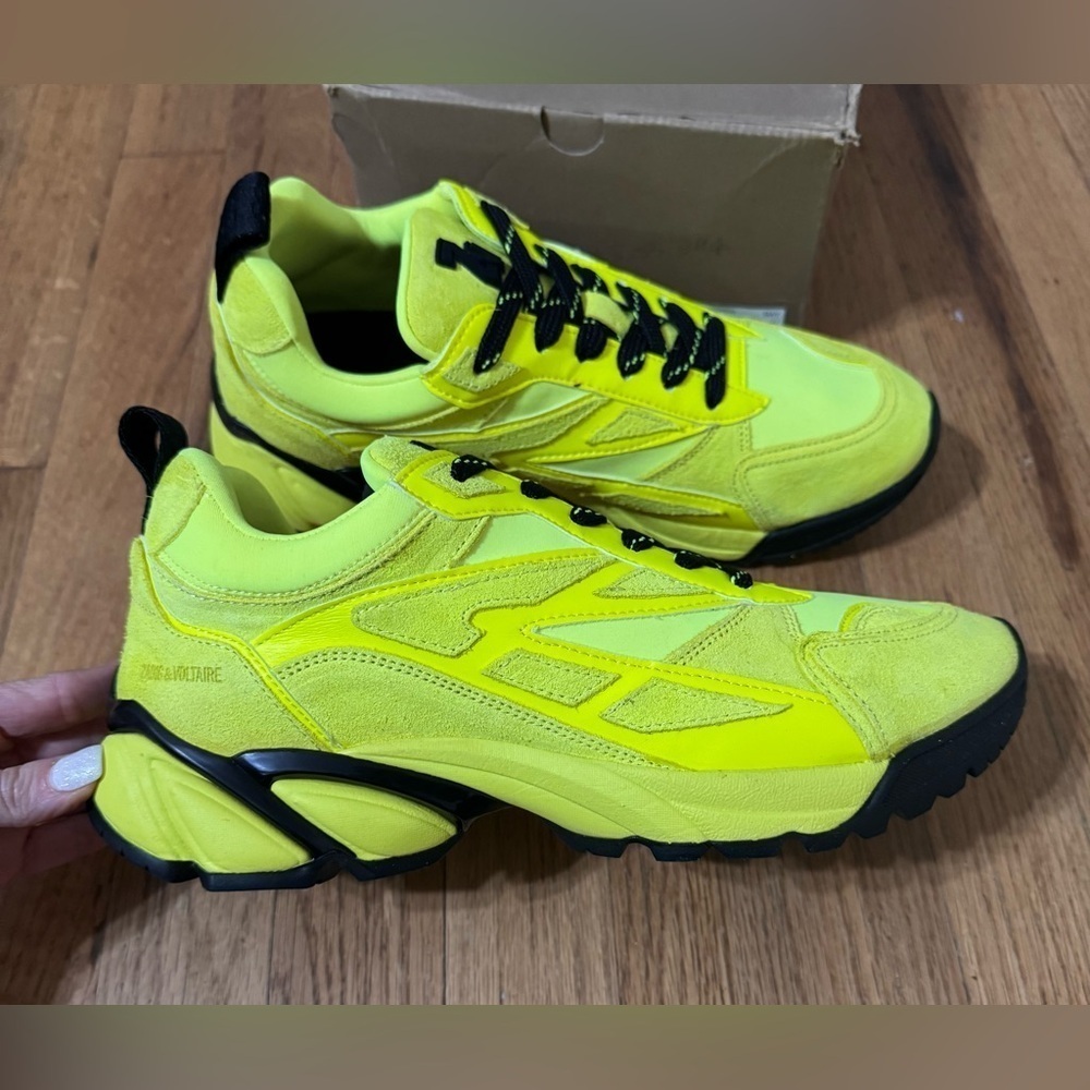 Zadig & Voltaire Yellow Trainers size 41 - Picture 5 of 11